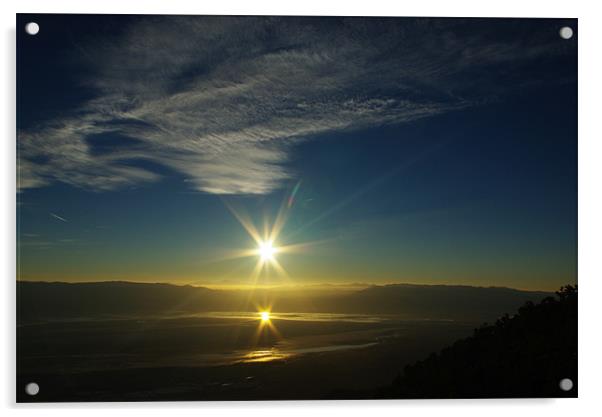 Sunrise from Sierra Nevada, California Acrylic by Claudio Del Luongo