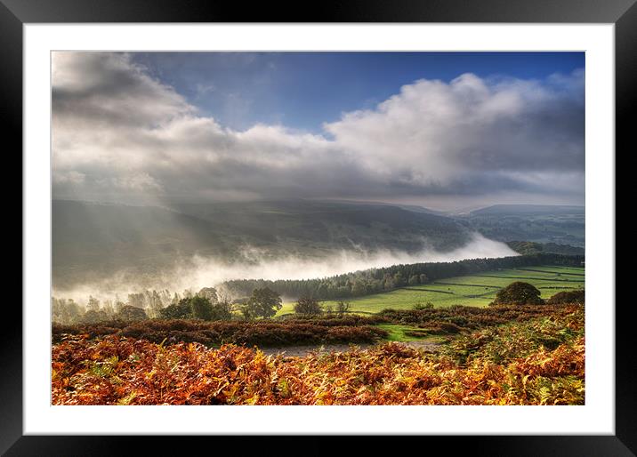 Baslow Edge Framed Mounted Print by Tracey Whitefoot