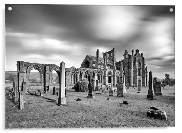 Melrose Abbey Acrylic by Grant Glendinning