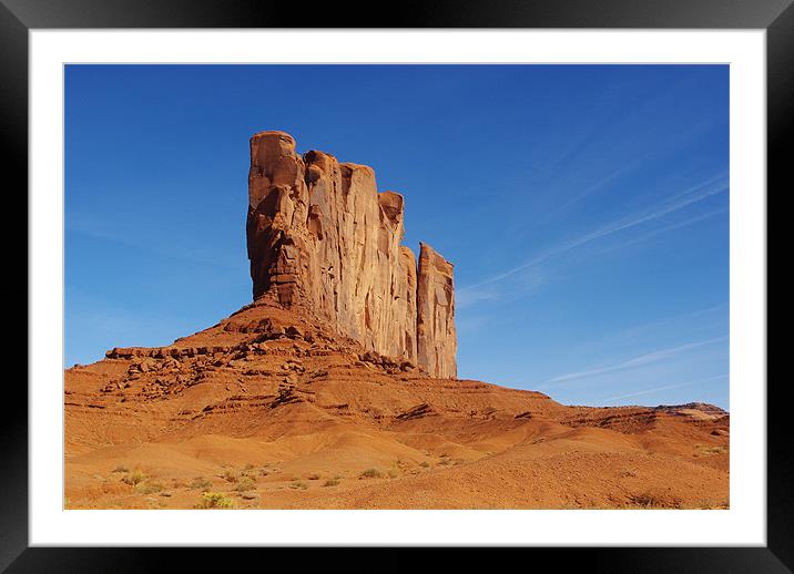 Spectacular rock wall, Arizona Framed Mounted Print by Claudio Del Luongo