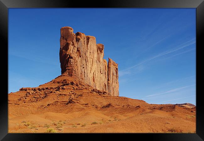 Spectacular rock wall, Arizona Framed Print by Claudio Del Luongo