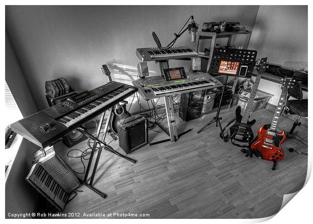 Home Studio Print by Rob Hawkins