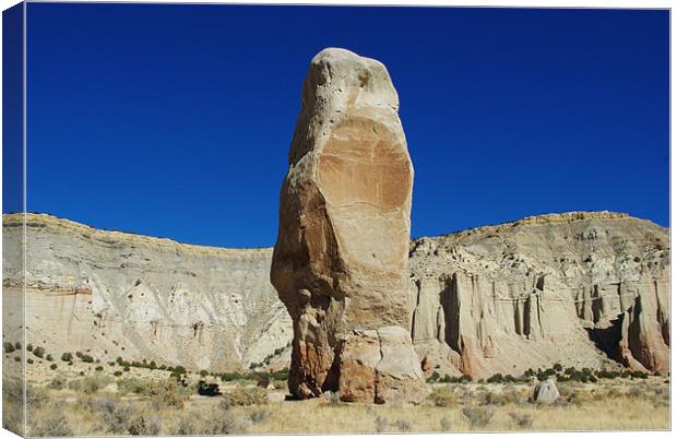 Chimney Rock, Kodachrome Basin State Park, Utah Canvas Print by Claudio Del Luongo