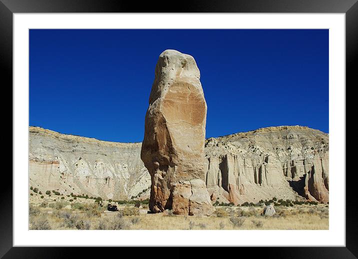 Chimney Rock, Kodachrome Basin State Park, Utah Framed Mounted Print by Claudio Del Luongo
