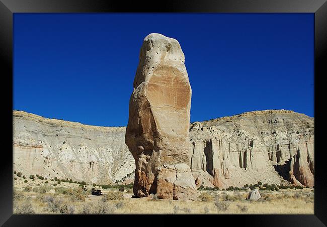 Chimney Rock, Kodachrome Basin State Park, Utah Framed Print by Claudio Del Luongo