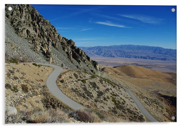 Onion Valley Road, Sierra Nevada, California Acrylic by Claudio Del Luongo