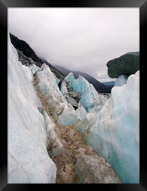 Franz Josef Glacier Framed Print by Paula Guy
