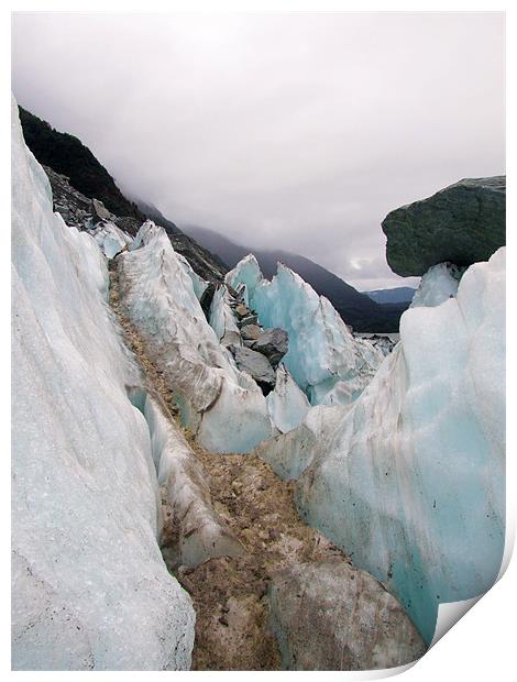Franz Josef Glacier Print by Paula Guy