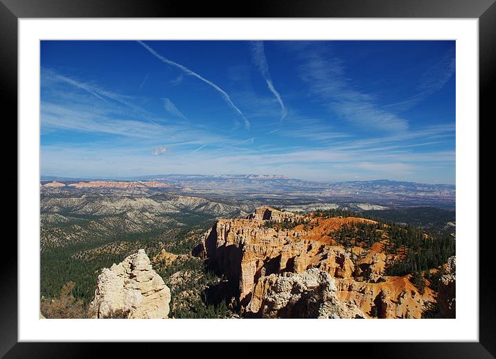 Wide view over Bryce Framed Mounted Print by Claudio Del Luongo