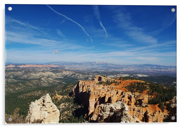 Wide view over Bryce Acrylic by Claudio Del Luongo