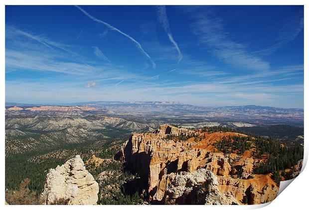 Wide view over Bryce Print by Claudio Del Luongo