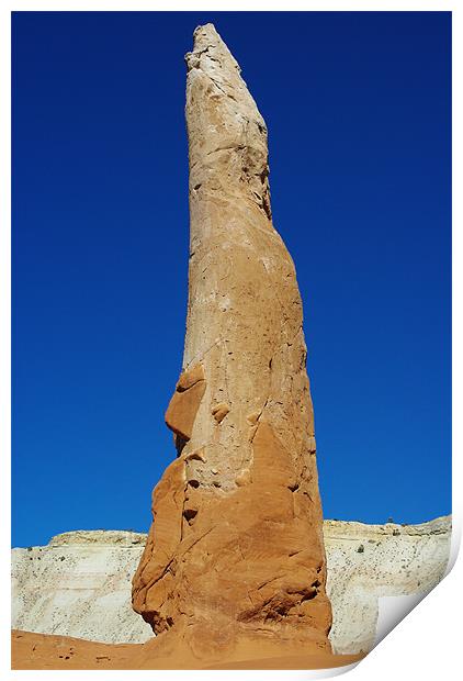 Close-up of a Kodachrome rock tower, Utah Print by Claudio Del Luongo