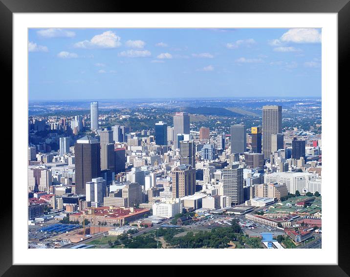 Johannesburg City  Framed Mounted Print by Alan Isaac