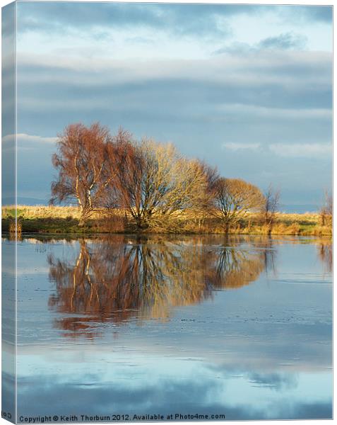 The Lagoons Autumn Reflections Canvas Print by Keith Thorburn EFIAP/b