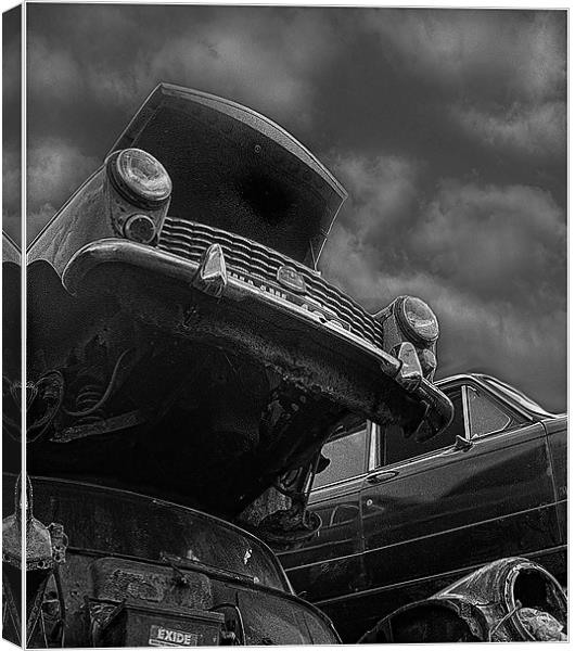 Scrapping the Past Canvas Print by kelvin ryan