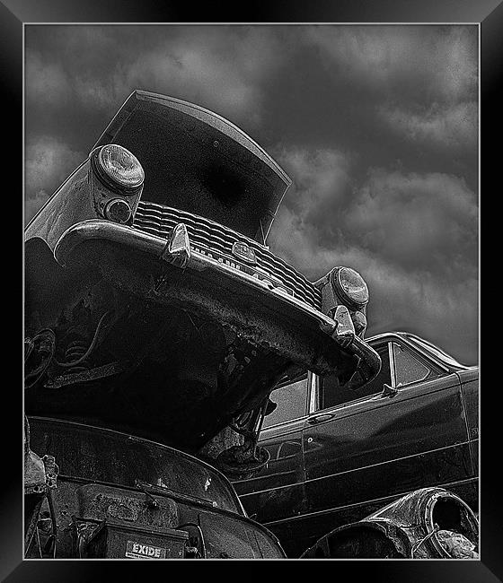 Scrapping the Past Framed Print by kelvin ryan