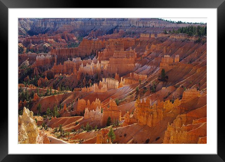 Bryce Canyon, Utah Framed Mounted Print by Claudio Del Luongo