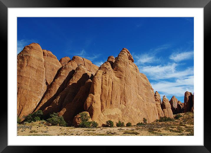 Beautiful rock walls Framed Mounted Print by Claudio Del Luongo