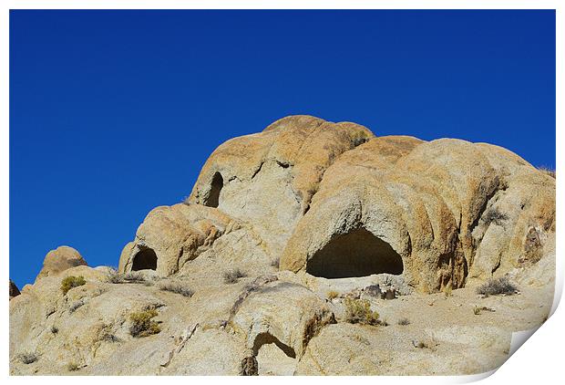 Nature wonders, Alabama Hills, California Print by Claudio Del Luongo