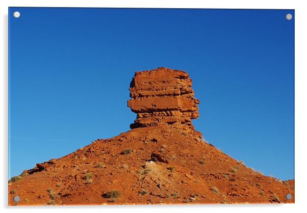 Red rock formation near Bluff, Utah Acrylic by Claudio Del Luongo
