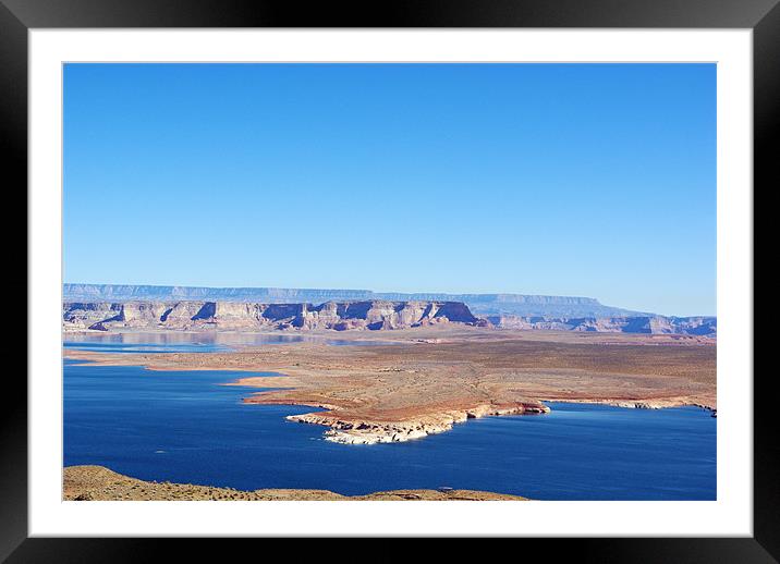 Lake Powell, Arizona Framed Mounted Print by Claudio Del Luongo