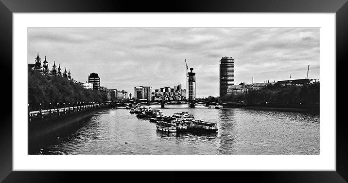 From Westminster Bridge Framed Mounted Print by Chris Nowicki