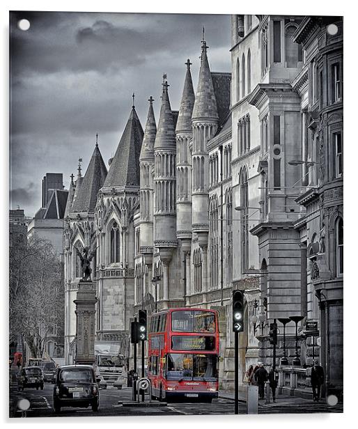 Medieval Modern London Acrylic by Jennie Franklin