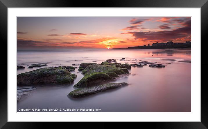 Long Sands Tynemouth Framed Mounted Print by Paul Appleby