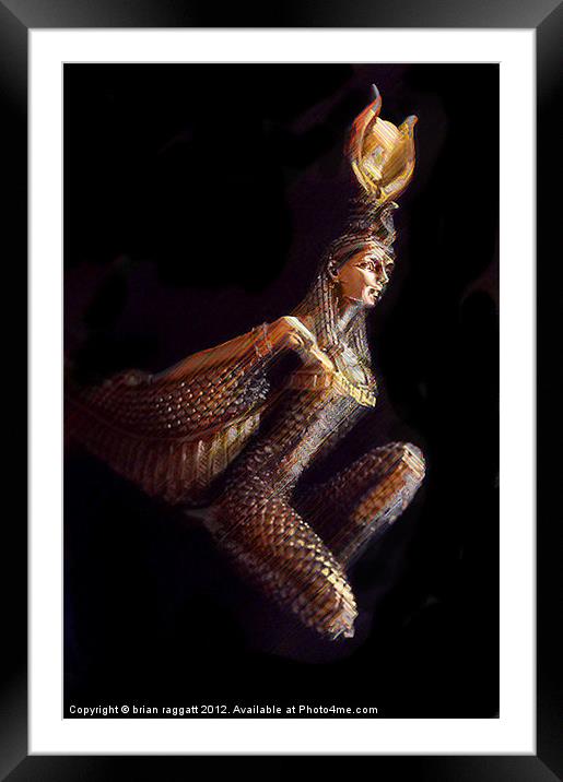Goddess Isis Framed Mounted Print by Brian  Raggatt