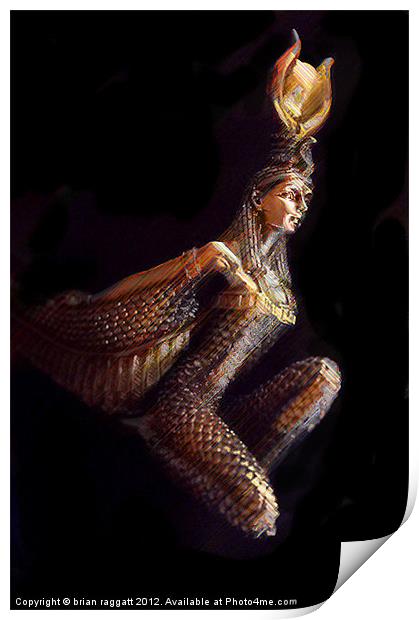 Goddess Isis Print by Brian  Raggatt