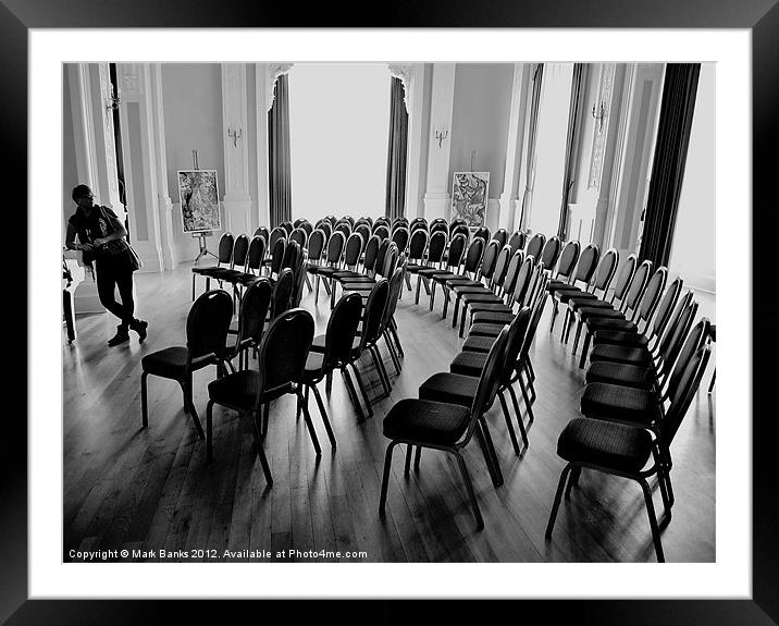 Concert Chairs Framed Mounted Print by Mark  F Banks