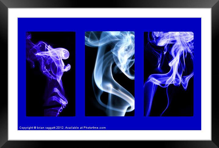 Smoke Trip Framed Mounted Print by Brian  Raggatt