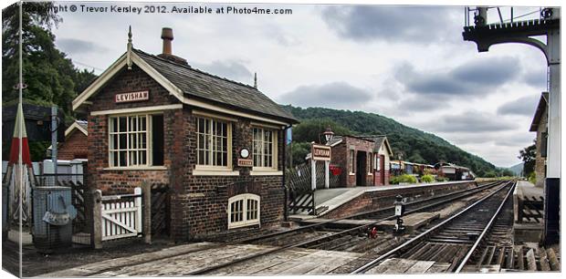 Levisham Railway Station Canvas Print by Trevor Kersley RIP