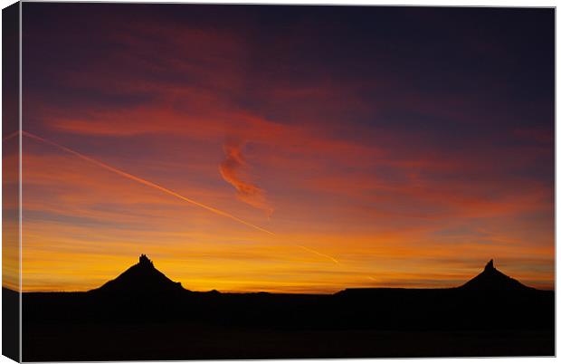 Utah Sunset near Canyonlands Canvas Print by Claudio Del Luongo