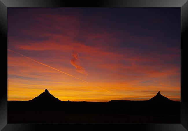 Utah Sunset near Canyonlands Framed Print by Claudio Del Luongo