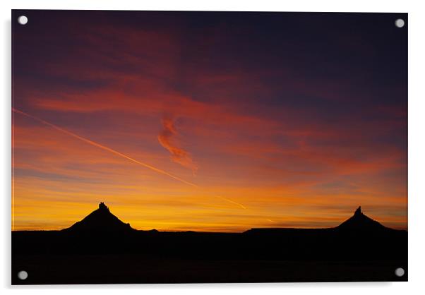 Utah Sunset near Canyonlands Acrylic by Claudio Del Luongo