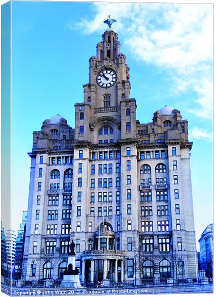 Iconic Royal Liver Building Canvas Print by John Wain