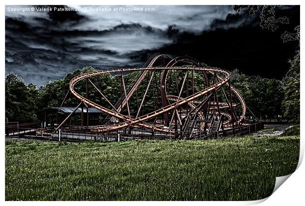 Loudoun Rollercoaster Print by Valerie Paterson