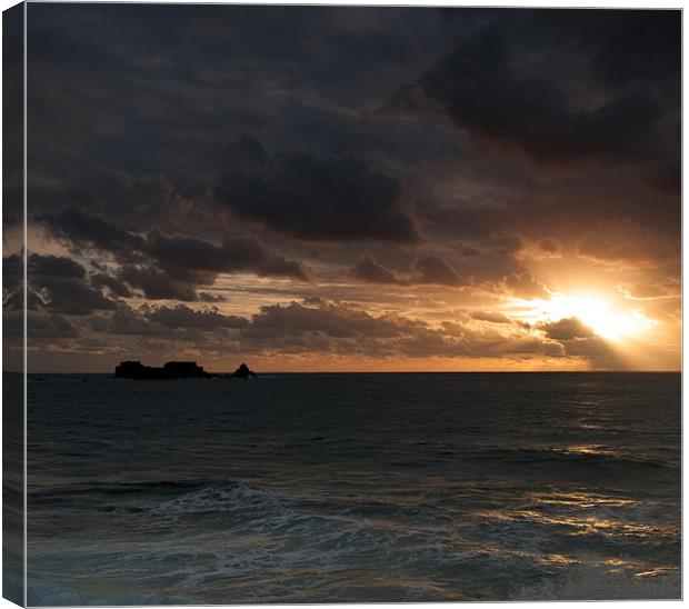 Clonque Sunset Canvas Print by Tracey Whitefoot