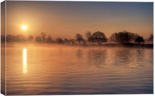 Misty Dawn Canvas Print by Tracey Whitefoot