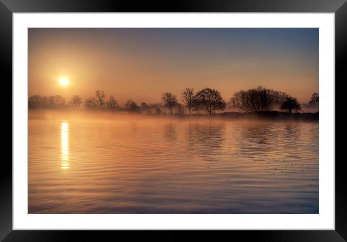 Misty Dawn Framed Mounted Print by Tracey Whitefoot