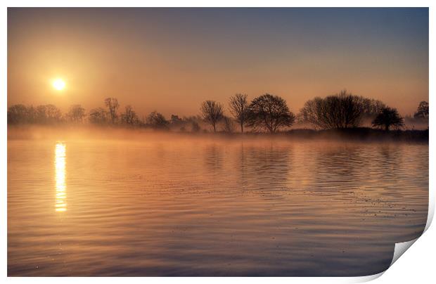 Misty Dawn Print by Tracey Whitefoot