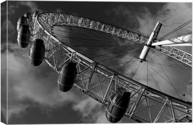 The London Eye Canvas Print by David Pyatt