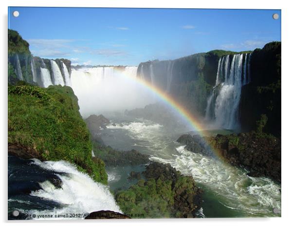 Iguassu Falls, Brazil Acrylic by yvonne & paul carroll