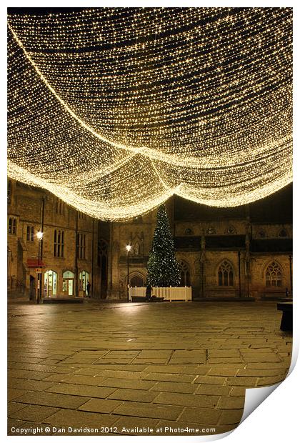 Durham Christmas Lights Print by Dan Davidson