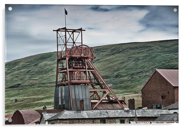 Big Pit Colliery Blaenavon Acrylic by Steve Purnell