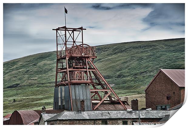 Big Pit Colliery Blaenavon Print by Steve Purnell