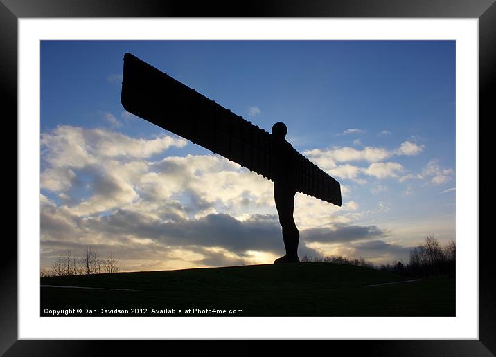 Angel of the North Framed Mounted Print by Dan Davidson