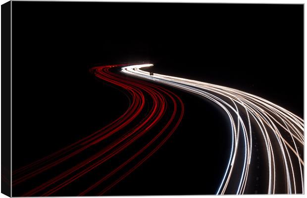 A Bend In The Road Canvas Print by Paul Shears Photogr