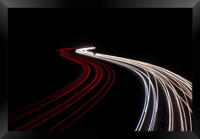 A Bend In The Road Framed Print by Paul Shears Photogr